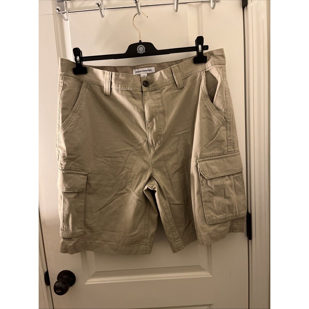 Amazon Essentials Mens Cargo Shorts Khaki Size 40